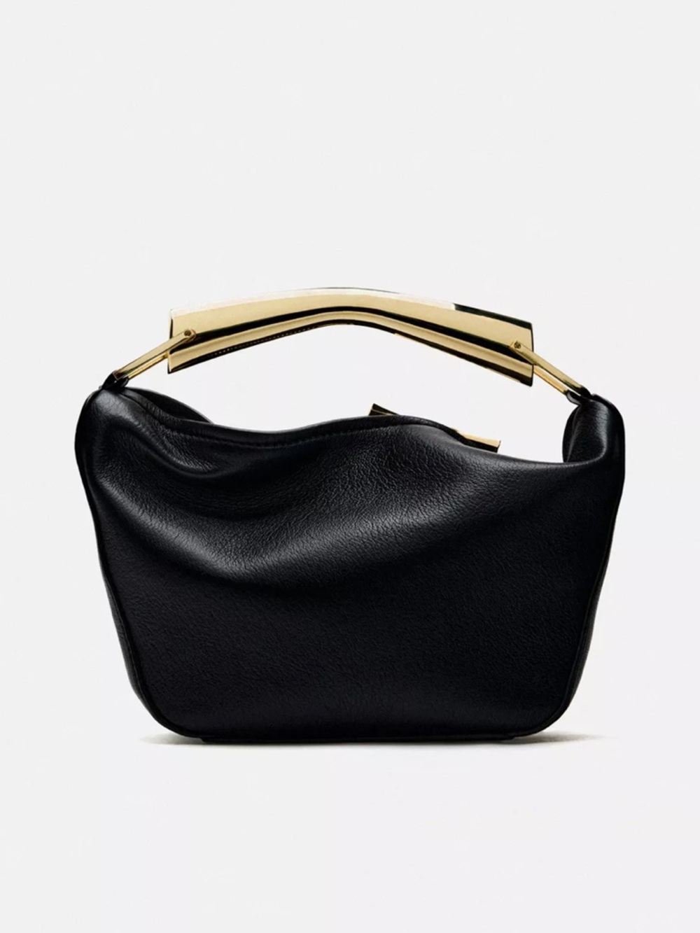 Metal Handle Bucket Bag